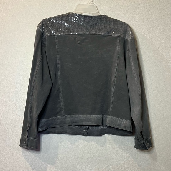 LA BASS Sequined Denim Jackets - Picture 5 of 15